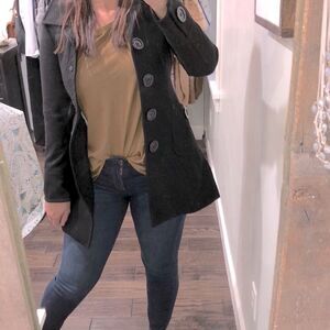 Tulle by Anthropologie small wool trench coat